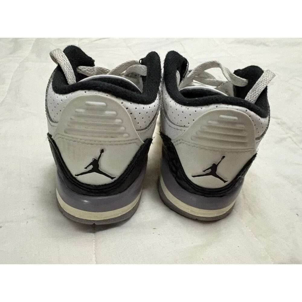 Nike Air Jordan 3 Retro Shoes Toddler Size 8C White Black DM0968